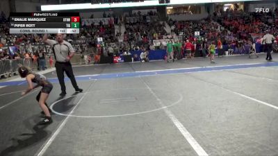 60 lbs Cons. Round 1 - Piper Rott, Tiger vs Enalie Marquez, U Town Hammers Wrestling