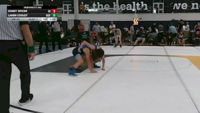 100 lbs 3rd Place - Danny Spicer, Kraken - MS vs Laken Cooley, Dueling Bandits - MS