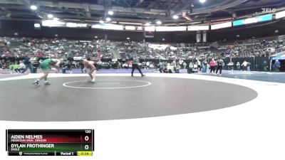 120 lbs Cons. Round 6 - Dylan Frothinger, Eagle vs Aiden Nelmes, Mountain View, Oregon