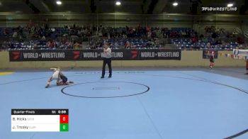 49 lbs Quarterfinal - Brynlie Hicks, Second To None vs James Trosky, Claremore Youth Wrestling