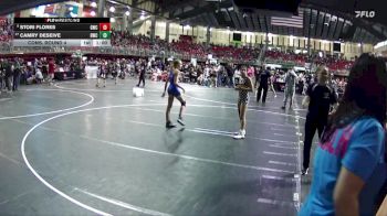 95 lbs Cons. Round 4 - Stori Flores, Gering Wrestling Club vs Camry Deseive, Husky Wrestling Club