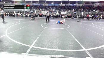 85 lbs Quarterfinal - Rivers Morris, Evergreen Wrestling vs Brady Weber, Jesup Mat Club