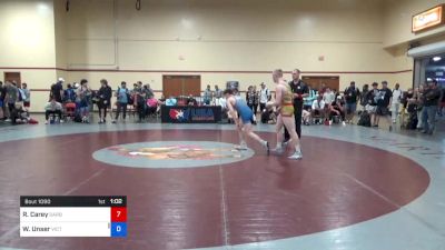 65 kg Rnd Of 128 - Roen Carey, Sarbacker Wrestling Academy vs Wyatt Unser, Victory School Of Wrestling