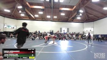 184 lbs Cons. Round 3 - Diego Hernandez, Skyline College vs Juan Magallon, College Of The Redwoods