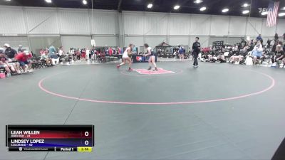 115 lbs Placement Matches (8 Team) - Leah Willen, Ohio Red vs Lindsey Lopez, Colorado