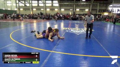 174 lbs Cons. Semi - Dante Gutbrod, Williams College vs Jason Geyer, New York University