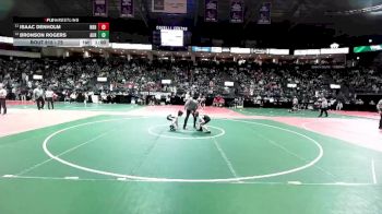 75 lbs Cons. Round 2 - Isaac Denholm, NBHA vs Bronson Rogers, AUR1