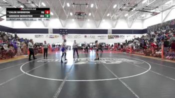 Girls 122 lbs Semifinal - Chloe Siverston, Pleasant Valley Girls vs Addison Bernstein, Orland Girls