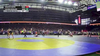 D3-144 lbs Champ. Round 1 - Bradyn Curtis, Frankenmuth vs Zayden Rowland, South Haven