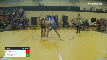 Consolation - Mason Eaglin, Duke vs Tucker Nadeau, West Virginia