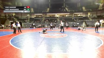 130 lbs Final - Cody Buenger, Lassiter Jr Trojans Wrestling Club vs Avett Montesinos, North Hall Jr Trojans