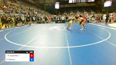 157 lbs Cons 32 #1 - Rocco Zagorites, VA vs Rodrigo Salinas, IL