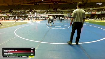 285 lbs Semis & Wb (16 Team) - Wade Wheeler, Liberty vs Arik Hums, Centenary University