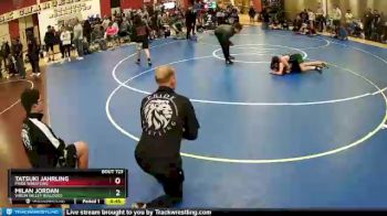 83 lbs Quarterfinal - Tatsuki Jahrling, Pride Wrestling vs Milan Jordan, Virgin Valley Bulldogs