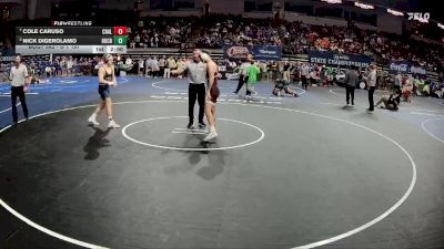 D 1 157 lbs Quarterfinal - Cole Caruso, Chalmette vs Nick DiGerolamo, Holy Cross