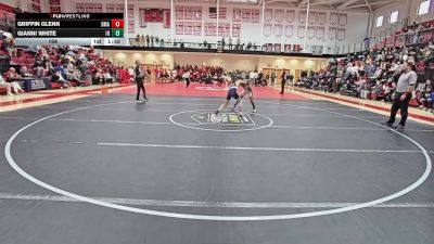 106 lbs Semifinals (8 Team) - Griffin Glenn, Delaware Military Academy vs Gianni White, Indian River H S