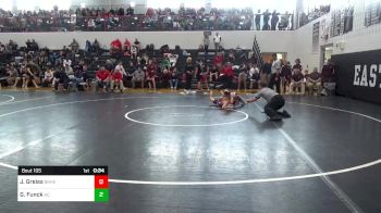 106 lbs Consi Of 8 #2 - Jacob Greiss, Brandywine Heights vs Gavin Funck, Annville Cleona