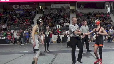 105 lbs Quarterfinal - Cage Hatcher, Carroll vs James Daniels, Bonner Springs Wrestling Club