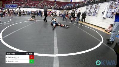 112 lbs Semifinal - Ka`imikai Williams, Lions Wrestling Academy vs Briggs Reeves, Blue Devil Wrestling