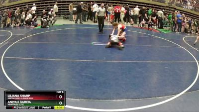 75-80 lbs Round 4 - Aniyah Garcia, Montrose Elite vs Liliana Sharp, Uintah Girls Junior High