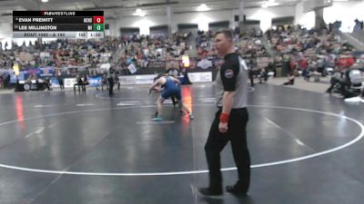 A 190 lbs Champ. Round 1 - Lee Millington, Millington Central High School vs Evan Prewitt, Anderson Co. High School