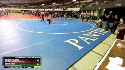 National K-2 72 Round 3 - Theo King, Matoaca Wrestling Club vs Sean Strumke, Williamsburg Wrestling Club