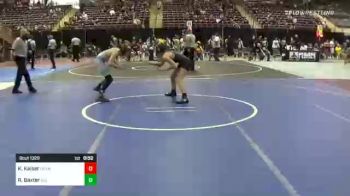 116 lbs Consi Of 8 #1 - Kiley Kaiser, Okanogan Underground vs Ruger Baxter, Ioc