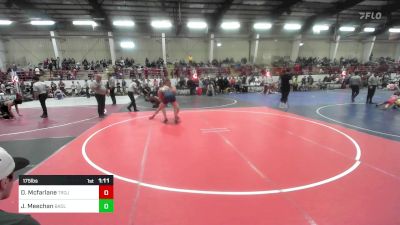 175 lbs Quarterfinal - Devin Mcfarlane, Trojan YW vs Jared Meechan, Badlands WC