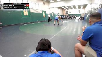 285 lbs Champ. Round 1 - Jacob Padilla, Brawley vs Diego De La Vega, Eastlake