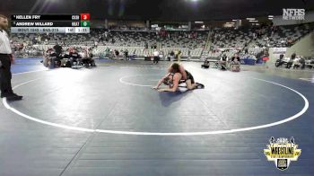 B4A-215 lbs 3rd Place Match - Kellen Fry, Cushing vs Andrew Willard, Weatherford