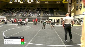 165 lbs 3rd Place - Anthony White, Rutgers vs DJ Shannon, Michigan State