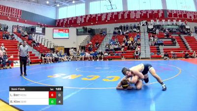 139 lbs Semifinal - Lucas Barr, McGuffey vs Brett Klim, Derry