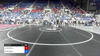 100 lbs Cons 32 #1 - Joseph Hamilton, Indiana vs Brennan Sprague, New York