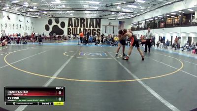 149 lbs Round 4 (6 Team) - Ryan Foster, Ohio Northern vs Ty Fink, University Of Wisconsin Eau Claire