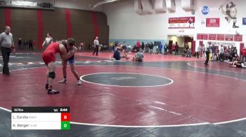 157 lbs Consi Of 8 #2 - Lucas Cordio, Maryland vs Kaeden Berger, Clarion - Unatt