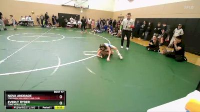 78-81 lbs Round 2 - Nova Andrade, Toppenish USA Wrestling Club vs Everly Ryder, Toro World Club