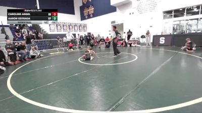 54 lbs Semifinal - Aaron Estrada, Imperial Valley Panthers vs Caroline Angel, Reign WC