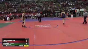 D1-113 lbs Cons. Round 3 - Andrew Myers, Upper Arlington vs Jared Johnston, Moeller