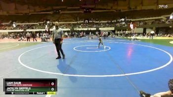 52 lbs Champ. Round 2 - Jacklyn Gieffels, Cavalier Wrestling Club vs Liam Daub, Poquoson Youth Wrestling