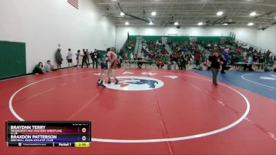 138 lbs Cons. Semi - Braydnn Terry, Moorcroft Mat Masters Wrestling Club vs Braxdon Patterson, Greybull Basin Athletic Club