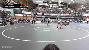 140 lbs Cons. Round 2 - Lyla Richards, Ellis HS vs Alysia Werner, Council Grove HS