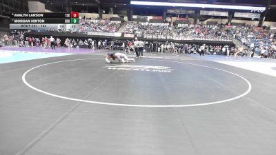 140 lbs Cons. Round 2 - Morgan Hinton, Spring Hill HS vs Avalyn Larson, Topeka-Seaman HS