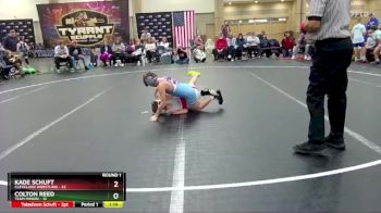 80 lbs Round 1 (8 Team) - Kade Schuft, Cleveland Wrestling vs Colton Reed, Team Minion