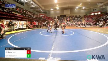 78 lbs Semifinal - Grayson Hazen, Woodland Wrestling Club vs Sammi Sullivan, Blackwell Wrestling Club