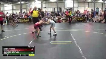 56 lbs Round 3 (6 Team) - Clayton Staples, ARES vs Josh Strode, American Gladiators-Red