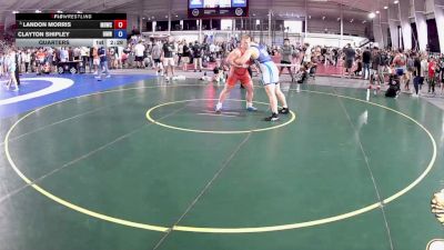 285 lbs Quarters - Landon Morris, Michigan Revolution Wrestling Club vs Clayton Shipley, Beast Mode Wrestling