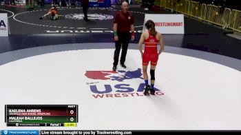 112 lbs Quarterfinal - Maleah Ballejos, California vs Kaelena Ahrens, Vacaville High School Wrestling