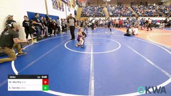 60 lbs Rr Rnd 2 - Maya Worthy, Bristow Youth Wrestling vs Ximena Torres, Wyandotte Youth Wrestling