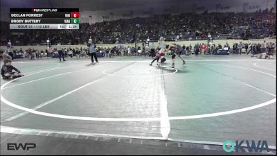 110 lbs Quarterfinal - Declan Forrest, Vinita Kids Wrestling vs Brody Buttery, Vian Wrestling Club