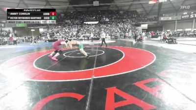 Boys 2A 215 lbs Champ. Round 1 - Jimmy Conklin, Lakewood vs Victor Reymundo Martinez, Evergreen (Seattle)